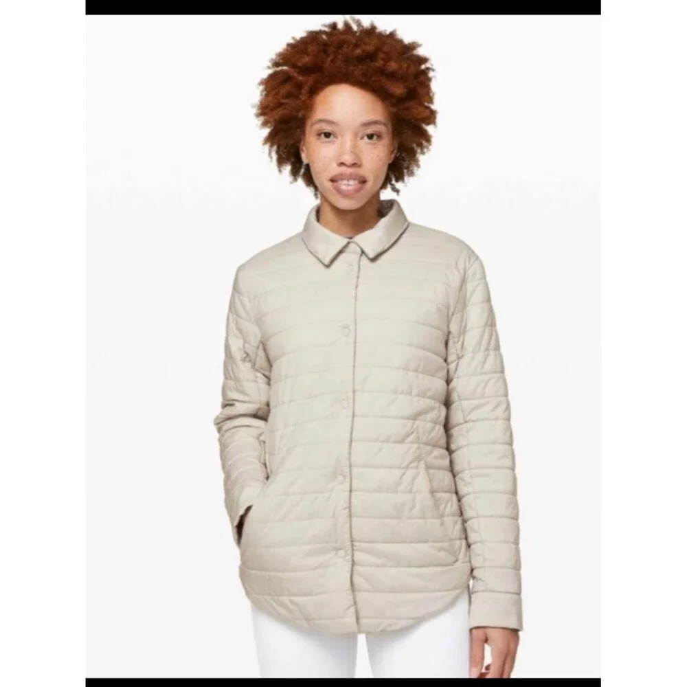 Lululemon Switch Please Shacket Jacket Silverstone Glyde PrimaLoft Womens Size 4